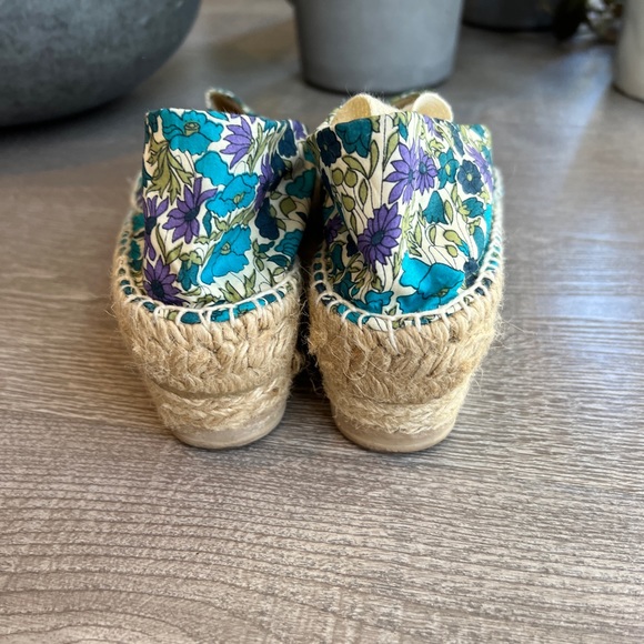 Pare Gabia Espadrille Wedge with Lace-up - Liberty London Floral Print - Size 7 - Picture 5 of 8